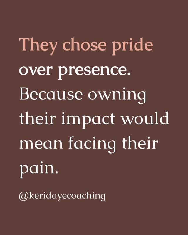 They chose pride over presence. And suddenly, your need for closeness felt like a burden.
You weren’t. You were asking for repair. Accountability. Vulnerability. And closeness. But someone stuck in self-protection can only interpret that as blame. Because to own their impact would mean facing their own unprocessed pain — and they don’t yet feel safe enough to do that. So instead, they retreat into pride, silence, and defensiveness… while you’re left carrying the ache of disconnection.
Your mind/body are constantly loving you in the form of self-protection.
If this hits home, you’re not alone. I work with women who feel stuck in these patterns — and together we unravel the deeper roots underneath. Book a free consult from my profile to start the work of coming home to yourself 💫
#keridayecoaching
#TraumaCoach #traumahealing
