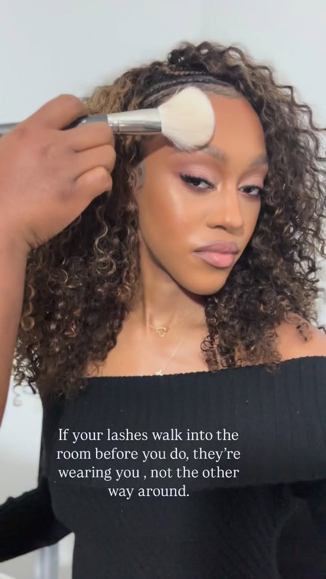 If your lashes arrive before you do… it’s a no for me.
Butterfly lashes aren’t a real style , they’re just loud.
The goal is elevated, balanced glam that enhances your face, not competes with it.