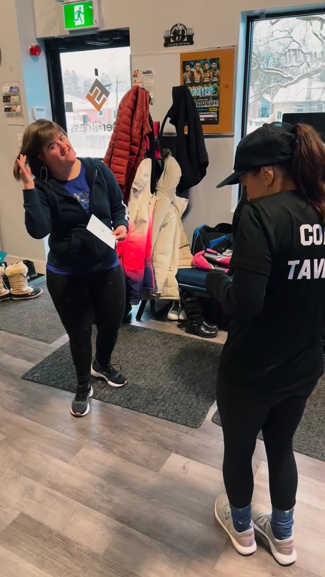 Every class. Always working hard! #fiercenfitboxing #specialneedsboxing #aplaceforall