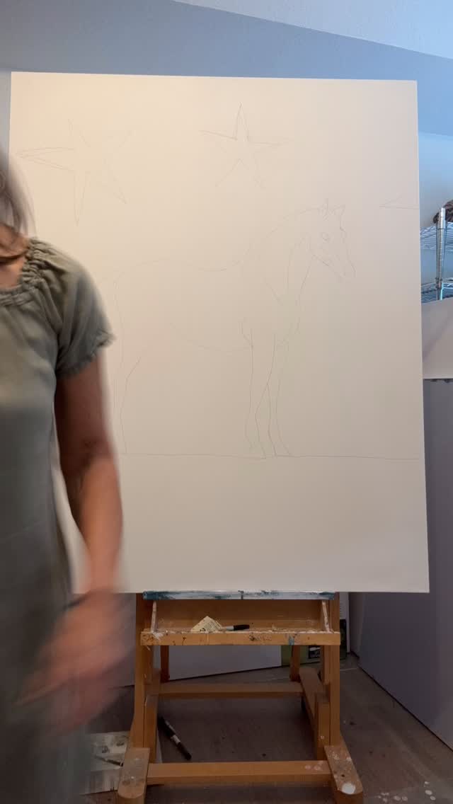 Starting a new one today called “You Are My Spirit Animal”. I've been obsessed with horses since my younger years, living in Argentina.
#texaspainter #art #texasartist #contemporaryfolkart #artforsale