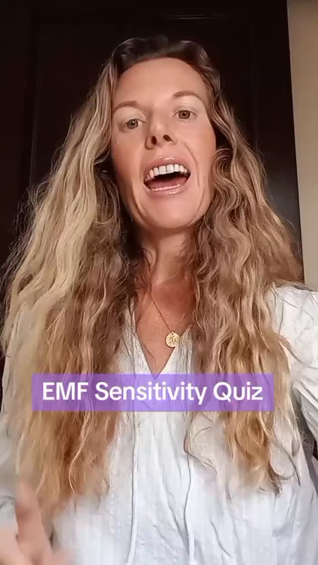 EMFs or electromagnetic frequencies are a form of non ionizing radiation. Some people may develop symptoms from being exposed to large amounts of EMFs over time. Here are a few signs that you may be sensitive to EMFs. #emfs #electromagneticfrequency #emfsensitivity #radiation #quiz #thyroidsymptoms #fatigue #headaches #holistic #emfprotection #tech #cellphone #cellphoneradiation #techwellness