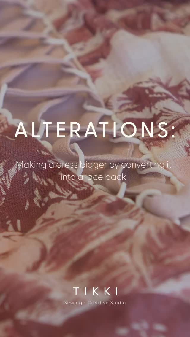 Do you have a dress that doesnt zip up? here is an option to make it fit! converting it to a laced back!
#clothinghacks #sewing #skills