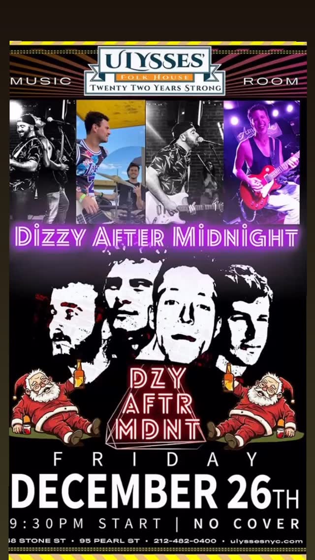 We dizzy you an after Christmas, and a midnight new year
12/26
@ulyssesnyc