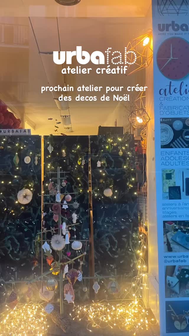 dernier atelier créatif le 22 décembre 2025.
Créer ses décos de Noël et repartir avec.
Un atelier de 2h à partager entre amis ou en famille. #
#urbafab #loisircreatif #activitemanuelle #pourvous #diy #ateliercreatif #ceramique #ceramiqueasechagerapide #enfamille #entreamis #marseillenoel