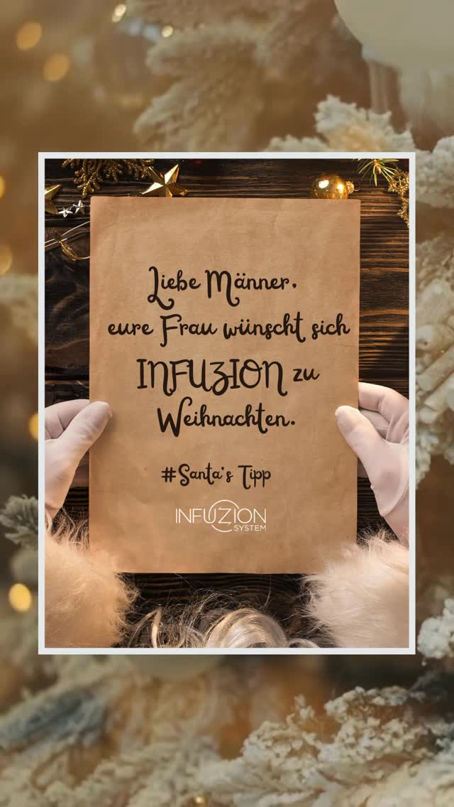 Kleiner Tipp von Santa 🎅✨
#wunschzettel #infuzion #naturalbeauty #beautyinnovation
Gutscheine für eine Infuzion Behandlung könnt ihr bei Infuzion Partnerinstituten erwerben. (📍Diese findet ihr auf unserer Website unter Standorte).
Für strahlende Augen unterm Weihnachtsbaum und einen strahlenden Start in 2026 🤩 #hautliebe