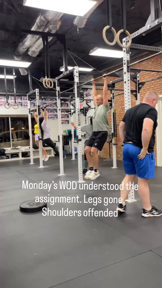 Mondayâs WOD: trash the legs âĄïž wake up Tuesday asking if shoulders still exist. Narroway support local
#CrossFitNarroway
#NarrowayStrong
#NacogdochesFitness