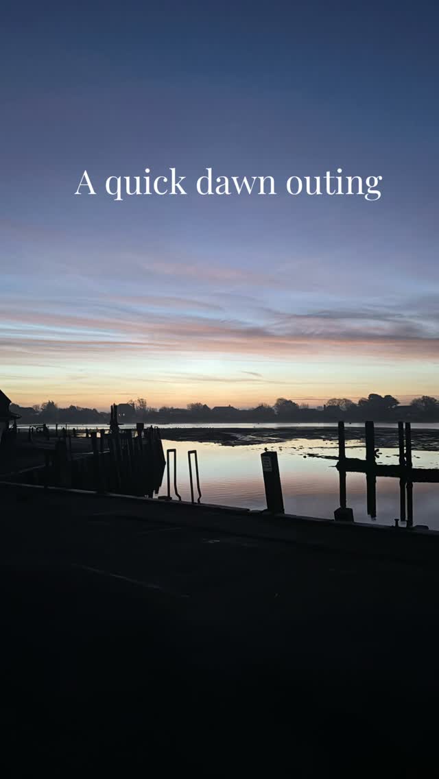 Up before dawn this morning for an hour’s row before posting out all my last orders.
Lucky me!