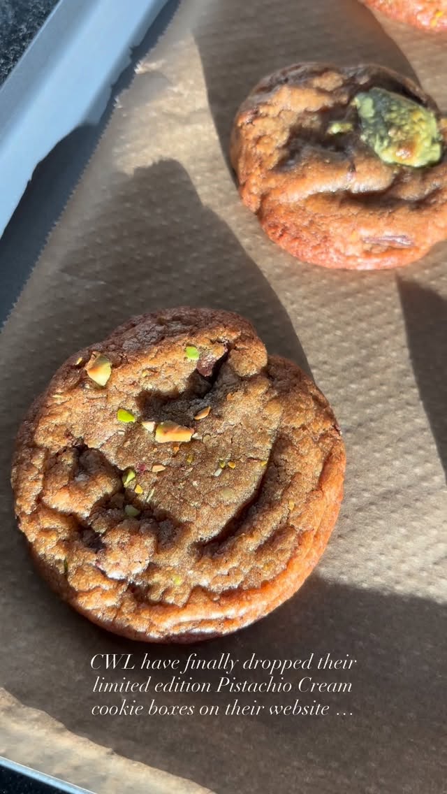 “The perfect pistachio cookie does not exi–“ 👀
Our long awaited limited-edition Pistachio Cream Cookies are here ✨
Stuffed with pistachio cream, loaded with chocolate chunks, and topped with crushed pistachios.
These are here for one week only (yes you heard right), so order by 9pm Friday 20th of December to make Christmas delivery the following week 🎄
Trust us… you’ll love them just as much as we do 💚🍪
CookiedWithLove #PistachioCookies #LimitedEditionCookies #ChristmasCookies #CookieReels #CookieLovers #LondonBaker #SmallBusinessUK #FreshlyBakedCookies #StuffedCookies #ChocolateChunkCookies #FestiveBakes #BakeryReels #UKBakers #ChristmasTreats