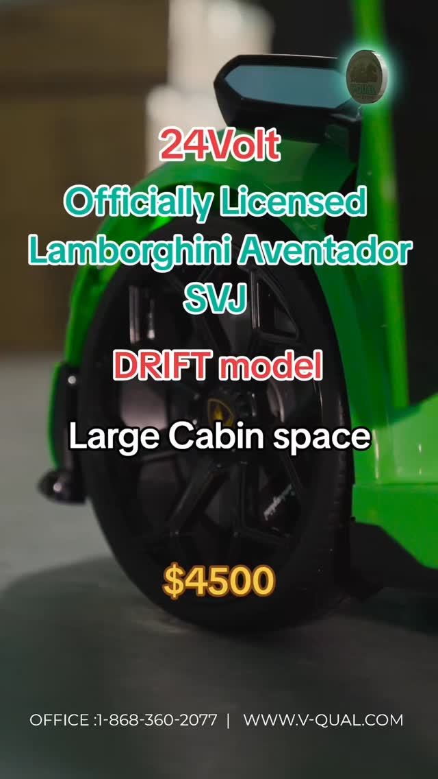 Kids ride-on 24Volt Officially Licensed Lamborghini Aventador SVJ (Drift)
$4500
#rideoncarsforkids #toys #kids #kidsrideoncars #kidsrideon #toy #rideoncar #rideoncars #kidscar #rideon #lamborghini #lamborghiniaventador #driftcar #driftking #drift