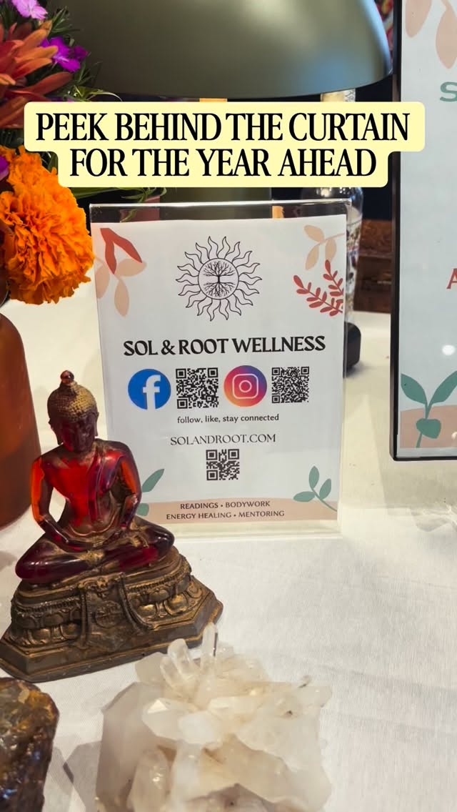 As we close off 2025 we eagerly await to see what the coming year will bring. If you’re curious and want a peak behind the veil, book a “Year Ahead” reading with us!🔮
🌀$60, 30-45min🌀
Together we will look into the overall themes for each month and for the entire year. Readying you for the coming adventure.
Bookable online now at solandroot.com (link in bio). If you’d like to gift this reading to a friend purchase “Gift a Year Ahead” on our virtual metaphysical shop. 🕯️
w/ luv
Sol & Root Wellness ☀️🌳
#smallbusiness #tarot #tarotreadings #newyear #newyearsresolutions #2026 #austinpsychic #metaphysicalshop #special #local #atx #virtual #healing #austintx #holidays #holidayspecial