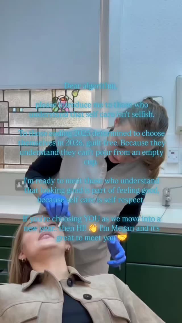 It's time to shake the guilt.
The mum guilt,
The family carer guilt,
The partner guilt..
Self care is self respect.
Like to affirm for 2026. 💙
Megan x
@aestheticsdentist.megan