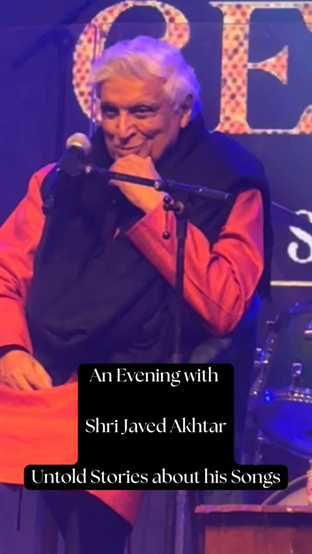 Some evenings don’t just pass — they stay. ✨
Listening to Shri Javed Akhtar narrate the untold stories behind his iconic songs felt like watching poetry breathe, pause, smile, and reveal its secrets.
Every word carried decades of wisdom, wit, rebellion, and romance.
Truly a once-in-a-lifetime moment — etched forever in memory.
As a poet and author, having a brief conversation with him and listening to him unravel the unseen journeys of his words was deeply personal — a reminder of why we write, not just what we write.
Stories behind iconic songs, pauses filled with wisdom, and silences that spoke louder than verses.
Grateful for a night where a legend made language feel sacred again.
@deval.soparkar @ashishsoparkar @jaduakhtar @nayana_soparkar
#JavedAkhtar #Legend #OnceInALifetime #WordsThatLiveOn
#StoriesBehindTheSongs PoetryInMotion IndianLyricist
EveningToRemember ArtAndWisdom SoulfulMoments