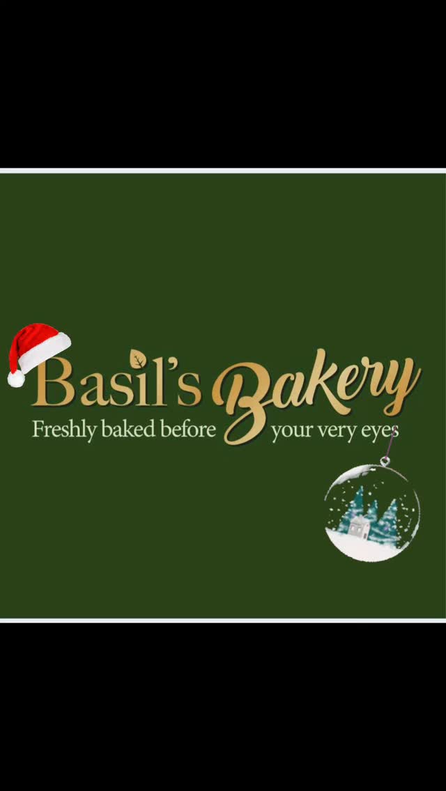 Peace… Joy… Love… All of us at Basil's Bakery wishing you these and the Happiest of Holidays! #happyholidays2025🎄❄️❤️ #suportlocal #indepentantbakery #familybakery #indepentantbakery
