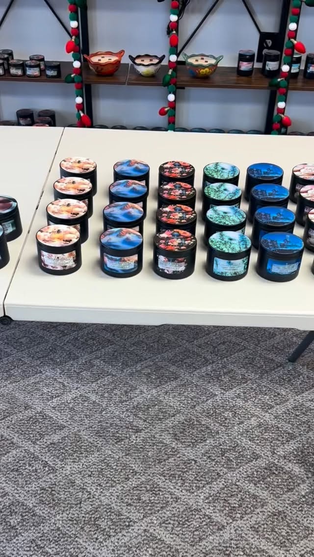 New Candle Scents just added! Stop by the store and check them out! #newcandlescents #scentedcandles #candles #christmasgifts #soywaxcandes #alondrascandleco