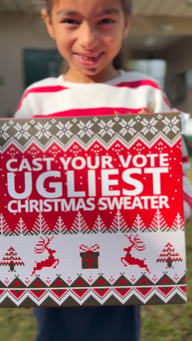 Ugly Sweater Competition 🎄 not everyone understood the assignment, but the spirit was there 😂 #christmas #holiday #uglychristmassweater #spiritweek