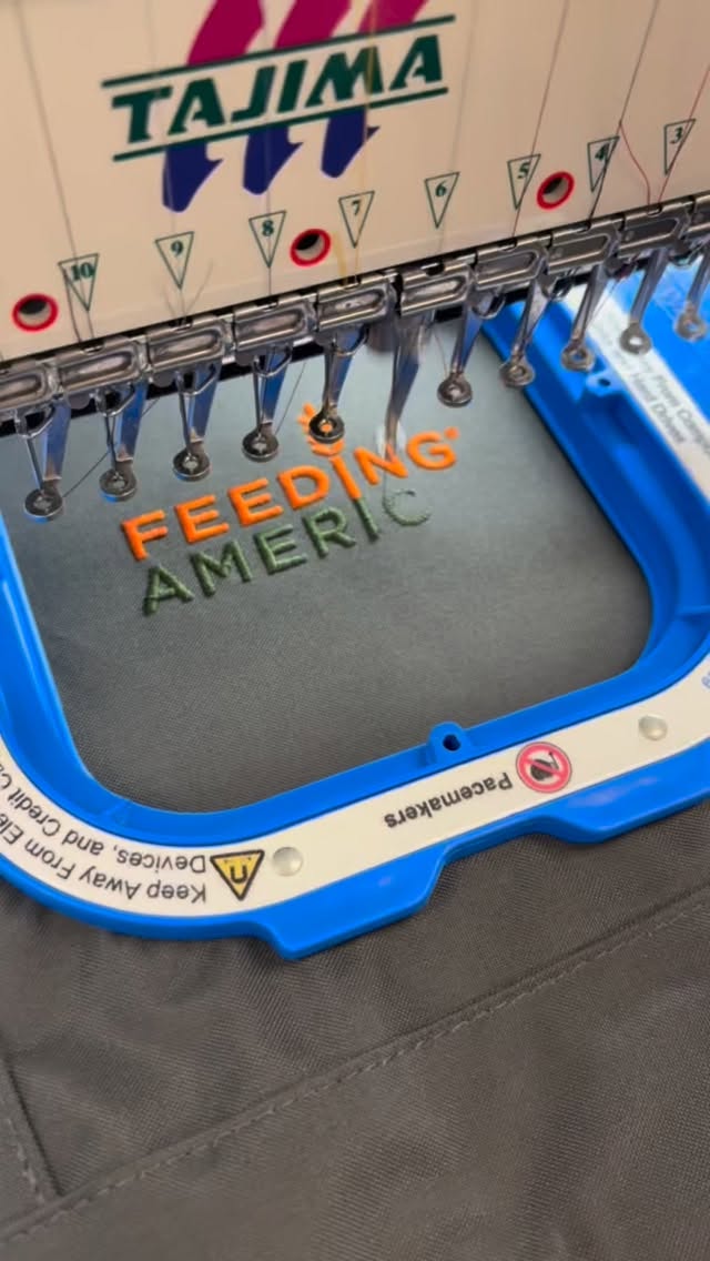 Backpacks✅👌🔥 👉🏻Such a privilege to be able to do work for some of our great causes. #embroidery #embroideryart #tajimatmez #smallbusinesssupport #tajima
