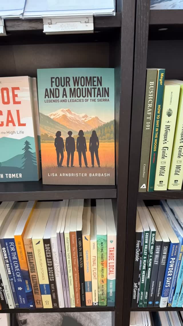 Support local and gift with heart 🤍 Word After Word Books is stocking Four Women and a Mountain: Legends and Legacies of the Sierra—a beautifully told tribute to the women, history, and enduring spirit of the Sierra. A meaningful holiday gift with a true sense of place. #wordafterwordbooks #fourwomenandamountain_ #truckeecalifornia #sholocal