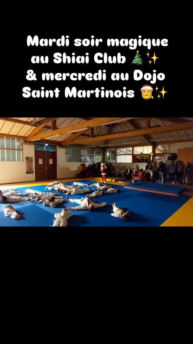Mardi soir à Capbreton au Shiai Club, le Père Noël 🎅 est passé…
et mercredi au dojo saint-martinois : que du bonheur pour les babys judo et les plus jeunes 🥋✨
Une belle remise de ceinture pour Pauline 💪🎉
et un super Ippon Seoi bien chargé 🔥🔥 du Père Noël 🎅 forme Koga 😂 sur le professeur 🤩
Merci à @orlane_stz à la team Capbreton, à toutes et à tous pour votre participation et votre bel esprit 🥋
#Judo #JudoKids #BabyJudo #EspritJudo ValeursDuSport ClubDeJudo
Capbreton SaintMartin ShiaiClub DojoSaintMartinois
NoelAuDojo PereNoel JudoFamily Partage Bonheur MerciATous 🤩