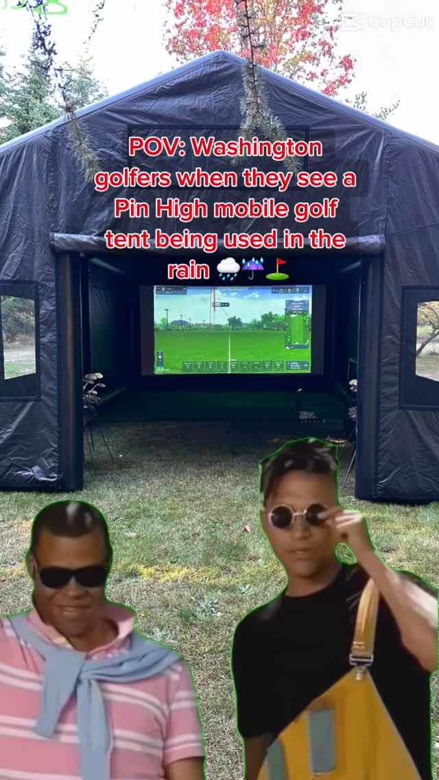 What’s that? The golf course is flooded? NBD, we got a Pin High sim on the way ☔️☔️⛳️🏌️