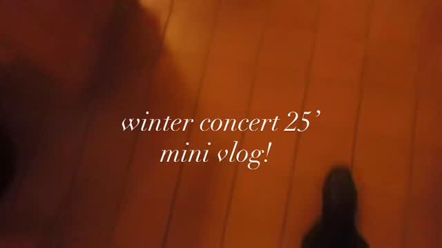 winter concert mini vlog!
ps. secret zaya takeover, everybody say we love u zaya!! ❤️