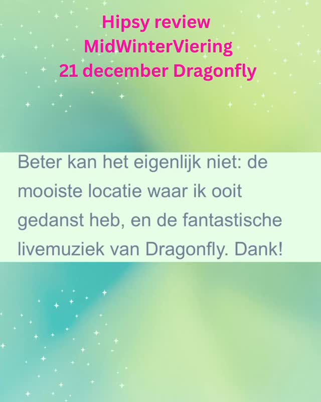 Heel veel fijne reviews stromen binnen🙏💫🙏 Het was een waarachtig magisch midwinterfeest afgelopen zondag🩷
