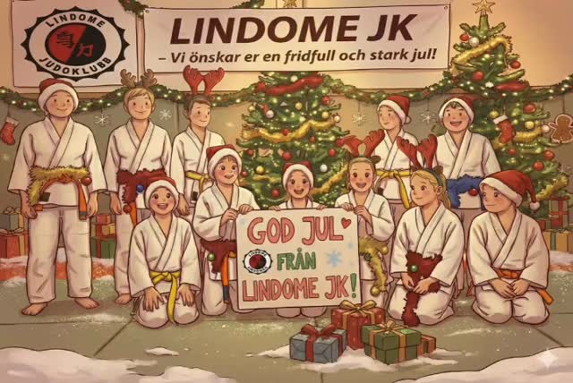 God jul och gott nytt år önskar vi i Lindome JK! Nu är terminen slut för detta året, det har varit ett väldigt fint judoår och vi ser med förväntan fram emot massa judo och gemenskap 2026! Träningarna börjar igen v3, mer info: https://www.lindomejk.org/post/information-om-terminsavslutning-och-inför-vårterminen