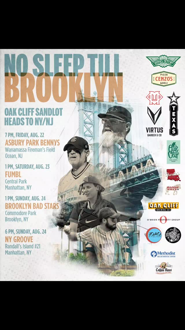 Catching up on NYC Barnstorm photos. August 2025, vs @brooklynbadstars
#LetsDoBaseball
www.oakcliffsandlot.com
#oakcliffsandlot #sandlotrevolution #oakcliffbaseball #coedbaseball