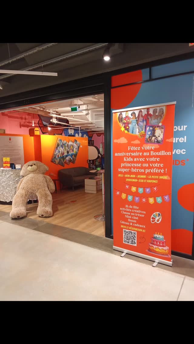Les anniversaires princesses et super-héros c'est au Bouillon Kids ! 🥳
Vous cherchez un anniversaire créatif et magique où votre enfant peut rencontrer sa princesse ou son super-héros préféré et passer 3h inoubliables avec ses amis ? Rdv au Bouillon Kids !
Situé à Paris 14 dans le centre commercial les ateliers Gaîté, nous nous occupons de tout ! Activités créatives, boom musical, projections cinématographiques sur l'univers disney, fête et chasse aux cadeaux 🎁 rien ne sera laissé au hasard pour que votre enfant et ses amis repartent avec des étoiles pleins les yeux ✨️
Plus d'informations sur notre site ou celui du Bouillon Kids ! ( Lien en bio)
#lebouillonkids #lesateliersgaite #centrecommercial #anniversaire #anniversaireenfant