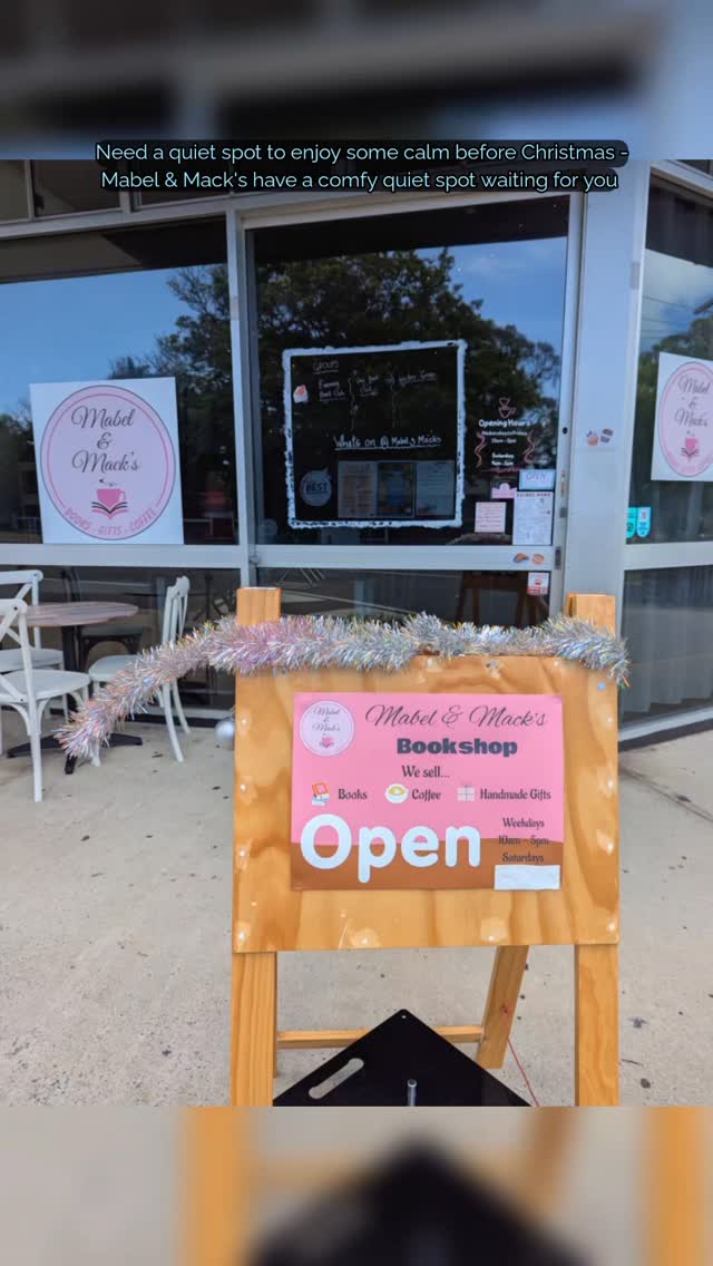 2 days til Christmas, do you need a cookie or new book to relax with?
📚 Mabel & Mack's have a great range of books
🍪 Christmas Cookies by Cookies by Lolli
🛍️ Last minute gift ideas
Open til 3pm Christmas Eve