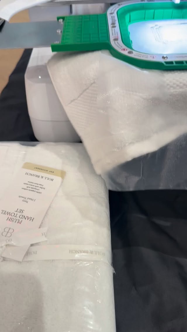 Another great day at Boll&Branch Short Hills! Next Embroidery Event on Jan 10th!!! #embroidery #customembroidery #riverfrontdesigncreations #bollandbranch