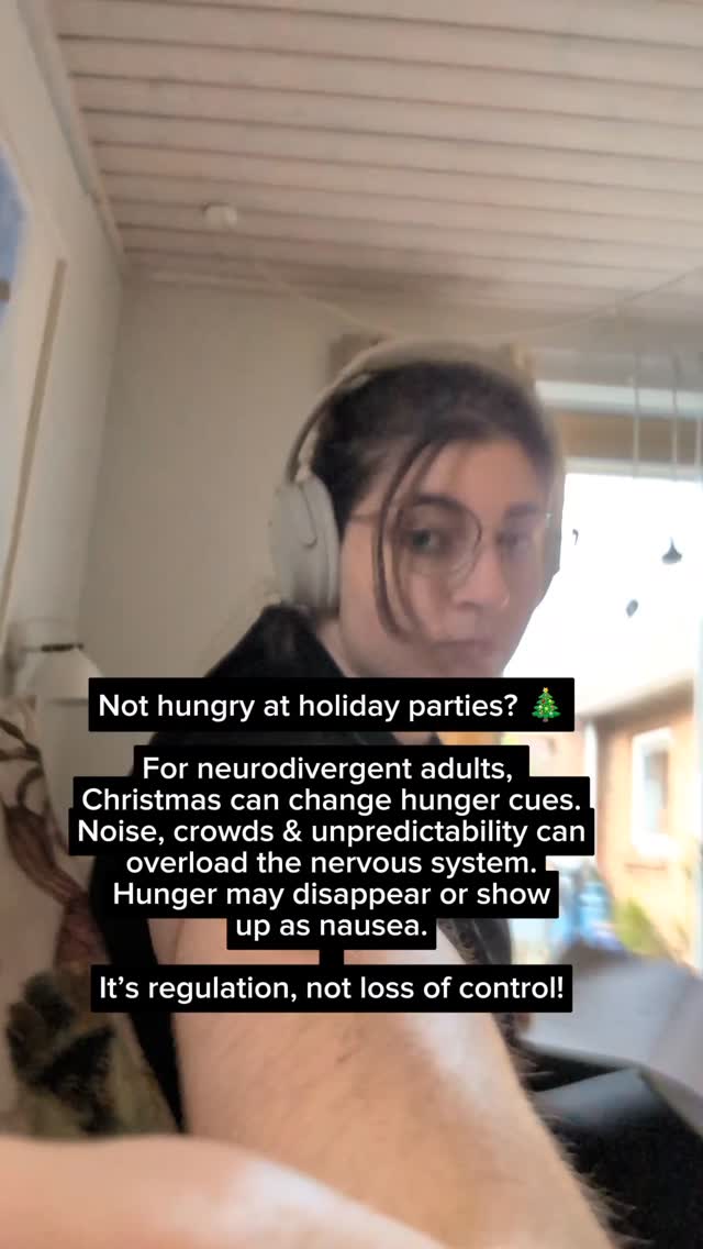 Christmas eating struggles aren’t about willpower for ND adults. They’re often about sensory load and nervous system stress.
#ndchristmas #neurodivergent #sensoryoverload #ndnutrition