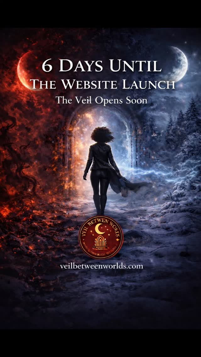 6 Days Until The Veil Opens
The countdown begins.
Whispers stir between worlds, and the light beyond the Veil grows stronger each day.
In six days, the portal will open — and everything changes.
✨ Step through the Veil Between Worlds
💫 Discover the lore, the art, and the power that started it all
🔮 veilbetweenworlds.com
#VeilBetweenWorlds #TheVeilIsOpening #DarkFantasyWorld #FantasyAuthor #WebsiteLaunchCountdown TheMoonGoddessTrilogy FantasyCommunity MythicFantasy BookSeriesUniverse ReadersOfInstagram WritersOfInstagram