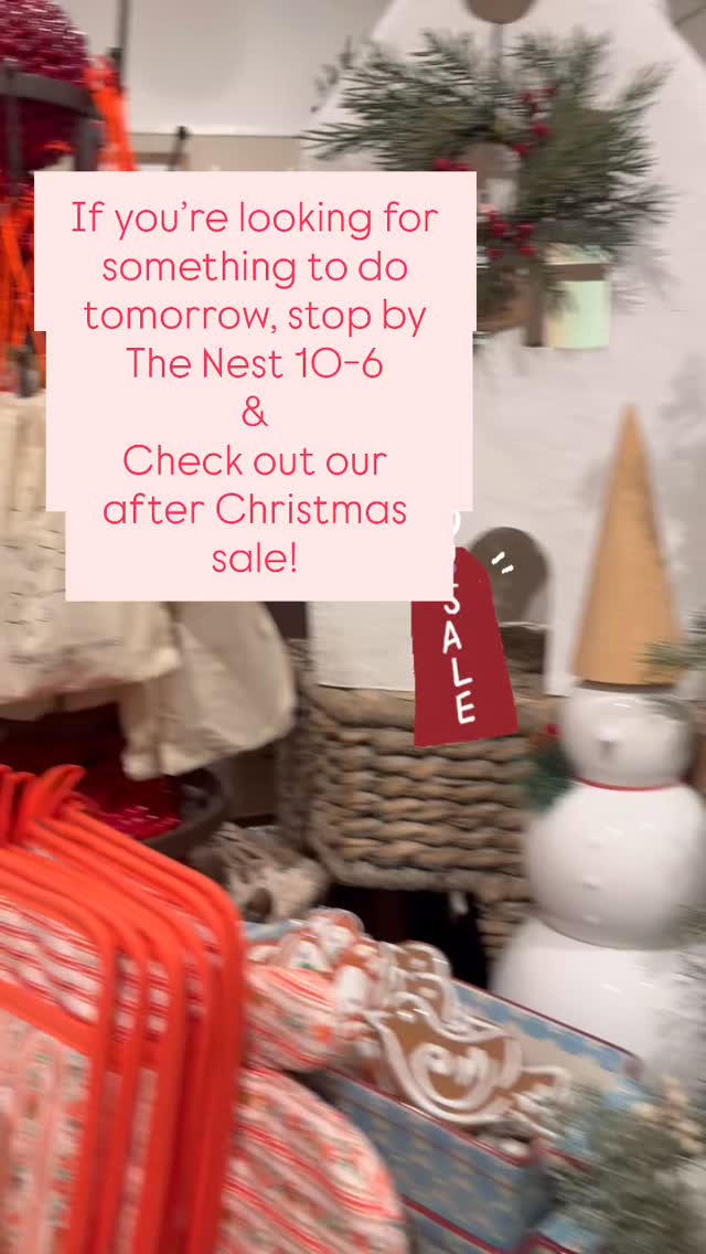 Everything holiday will be half off. Some exclusions will apply.