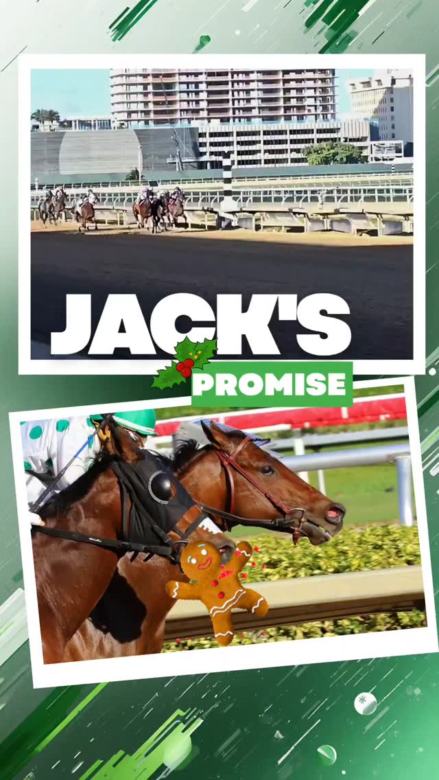 Jack's Promise delivers on Christmas Eve! Congratulations Bob Baron and family! Great ride by @jockey_maragh.