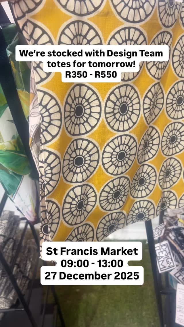 CAN WE GET A WOW?!
We’re stocked with gorgeous @design_team_fabrics tote bags ranging from R350 to R550 at the @stfrancismarket store tomorrow!
📌 27 December 2025
📌 09:00 to 13:00
📌 Assissi Drive, St Francis Bay
#dogsofinstagram #gift #handmade