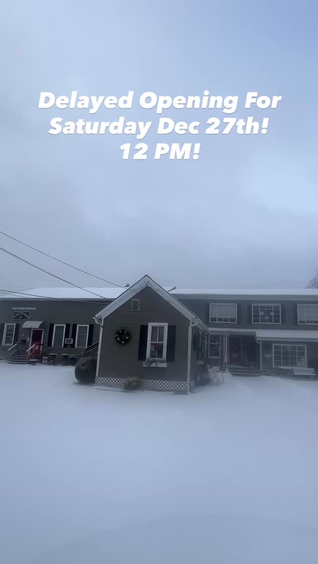 Due to icy conditions for our employees and customers, Tomato Factory will open at 12 pm today, Saturday, 12/27! We hope to see you then! ✨