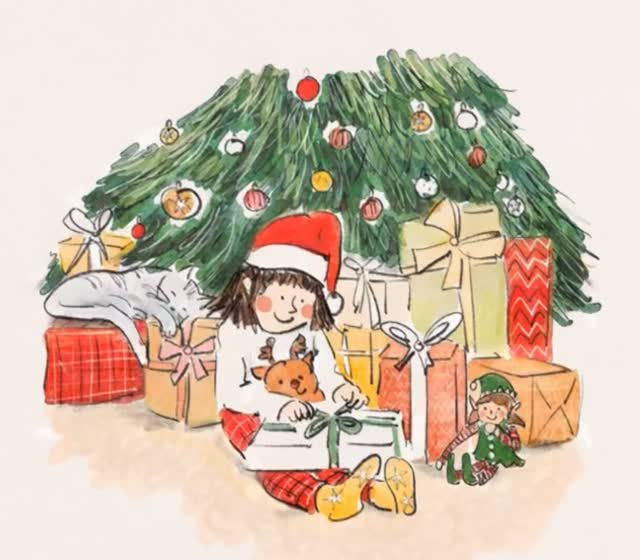 Happy Boxing Day! Hope you’ve had a lovely relaxing day. Hoping Santa brought you a fun pressie or two to play with! I‘ve been playing around with this little mini animation inbetween several rounds of Taco Cat Goat Cheese Pizza! Have you played it yet? It’s a very silly card game but we laughed a lot. My daughter loved creating her own animal actions like eating nuts like a squirrel and sticking our tongues out like a frog. Who knows what she’ll come up with for the rest of the blank cards. Seems to be one of the few games where I can currently beat my kids 😂 probably not for long once they get the hang of it. #goodshippicturebooks #goodshipillo #childrensillustration #kidslit #christmasillustration