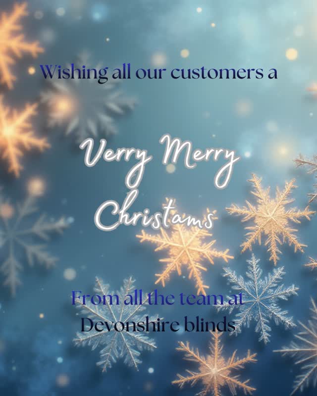 Merry Christmas from all the team at devonshire blinds.