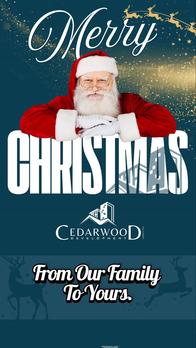 From our family to yours, we wish you a magical and Merry Christmas! 🎄✨
#CedarwoodDevelopmentGroup #Christmas2025 #HolidaySeason