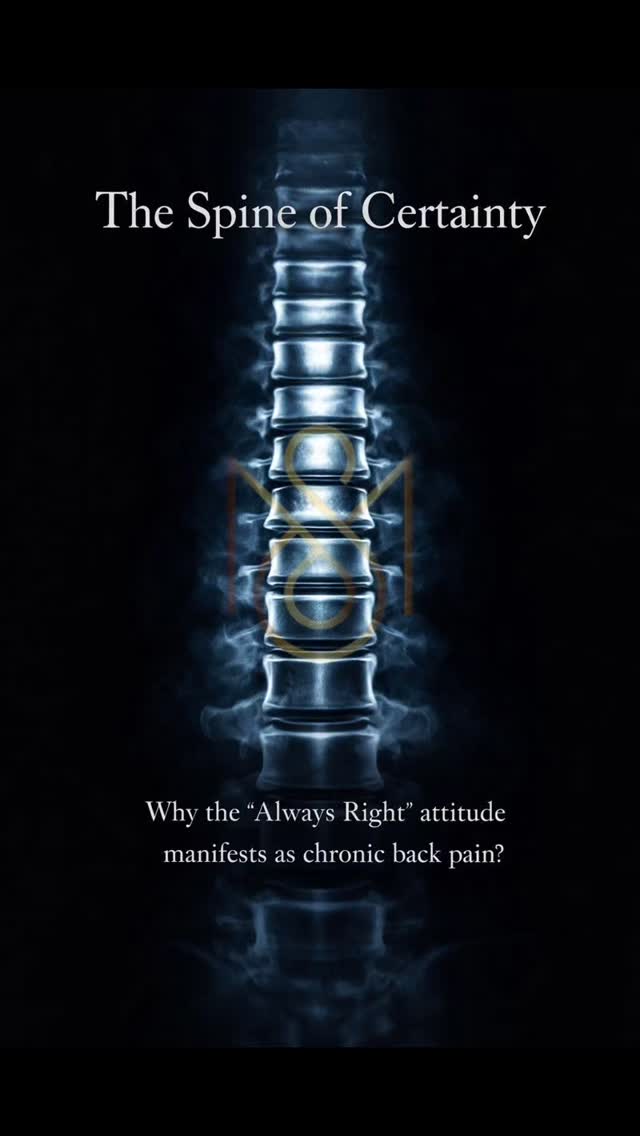 READ 👇
There is a specific frequency to "Being Right." It is sharp, upward-striving, and utterly unyielding.
In my clinical research, I have found a profound correlation between the Need for Certainty and the Calcification of the Spine. When you live in a psychological state where you cannot be "wrong," your nervous system enters a permanent state of "Hyper-Vigilance."
To maintain the "Always Right" persona, the body must physically brace itself against opposing viewpoints. This creates a chronic contraction in the erector spinae muscles. You aren't standing tall; you are standing guarded. This rigidity interrupts the natural "S-curve" of the spine, leading to compressed discs and "unexplained" lower back pain.
The Sound of the Ego:
Musically, "Certainty" is a single, loud, repetitive note that refuses to resolve into a harmony. It is a drone that masks the music of the world around you.
When you refuse to bend your mind, your spine eventually loses its ability to bend for you.
The Somatic Release Protocol:
The "Maybe" Breath: Sit in a chair. Inhale and think: "I might be wrong." As you exhale, feel your tailbone drop and your lower back widen. Notice if your body resists the thought.
Harmonic Resolution: Listen to music with complex, shifting harmonies (Jazz or Polyphonic Choral music). These frequencies "force" the brain to accept change and lack of resolution, which signals the spine to "let go" of its defensive bracing.
The Frequency of Fluidity: Practice 528Hz—the frequency of transformation. It helps shift the nervous system from Rigid Defensiveness to Resonant Flexibility.
Your spine was designed to be a whip, not a wall.
Are you carrying the weight of "Being Right" in your lumbar spine? If you’ve struggled with back pain that no massage can fix, comment "SPINE." I’ll share a specific 10-minute "Somatic Harmony" sequence in my stories today to help you soften the armor.
#SomaticAwareness #SpineHealth #MusicPsychology #MindBodyConnection #FrequencyHealing