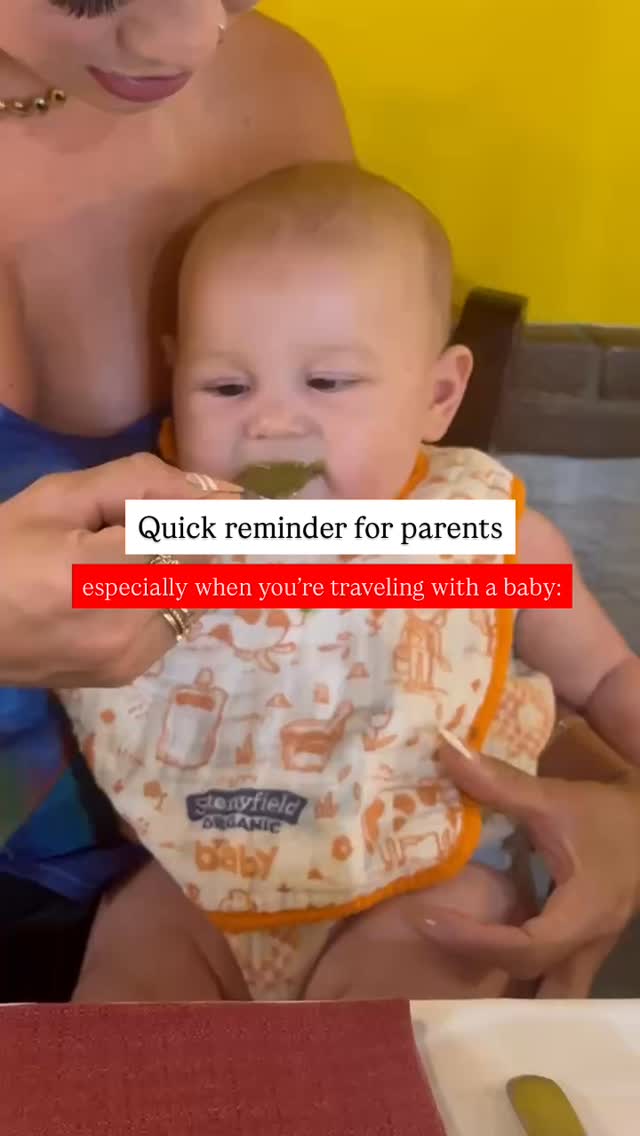And yes… this gets way harder on trips.
Restaurants.
Airport food.
Hotel breakfasts.
Well-meaning people saying, “Just a bite won’t hurt.”
But here’s the thing, this stage is short.
And their little bodies are still figuring things out.
When we travel with babies, I don’t aim for “perfect meals.”
I aim for simple ones.
Soft veggies.
Plain rice.
Fruit.
Real food, just… boring.
Not because I’m strict.
But because their taste buds don’t need convincing yet.
They don’t need flavors turned up.
They’re learning what food is.
Travel already brings enough newness.
New places. New routines. New stimulation.
Keeping food simple gives their body one less thing to adjust to.
And if you mess up?
If a bite sneaks in?
You’re still a good mom. 🤷🏻♀️
This isn’t about control.
It’s about giving their system time to grow... even while you’re on the move.
#travelmomwithkids #motherhoodunfiltered #travelwithbabies