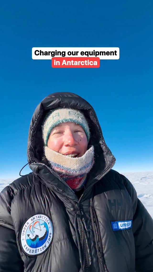 You asked the question: how do we charge our equipment during the expedition? 🔋
☀️ We carry 100W solar panels that recharge our two main batteries.
With the midnight sun shining 24/7, we can keep them oriented near the tent — even during the night.
⚡️ From there, we recharge everything:
our expedition gear, scientific instruments, and video equipment.
🥶 The cold makes things trickier. Batteries don’t like extreme temperatures.
So when we need to recharge sensitive equipment, we slip it into our sleeping bags to keep it warm enough for charging to work.
🛰️ We’ll keep sending daily updates from the ice!
🔔 Subscribe to follow the Under Antarctica expedition live!
#UnderAntarctica #Antarctica #Science #Expedition