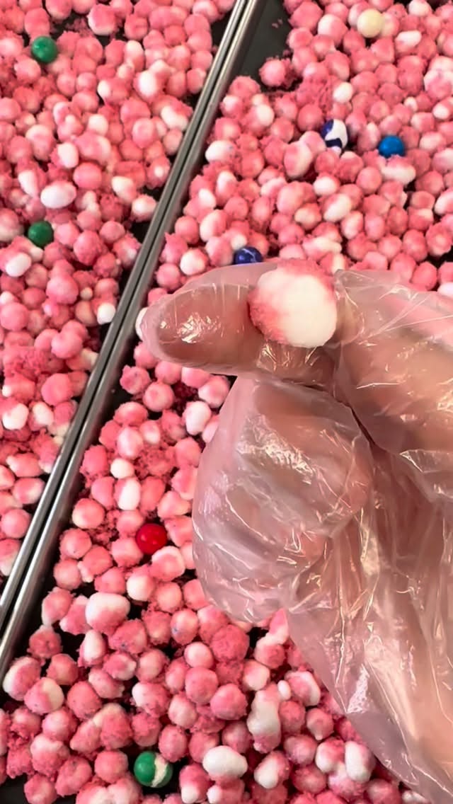 Bubblegum crunchies 💕
when we saw this flavor
suggestion in the comments we had to make it! And it turned out better then we could of ever imagined. I hope you love this one as much as we do. Let us know in the comments what flavors you want to see next. Should these stay or go?
#candy #fyp #flavor #new #freezedriedcandy try