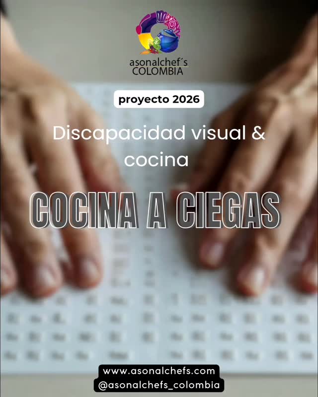 “¿Te apasiona la cocina y tienes discapacidad visual?
En ASONALCHEF’S COLOMBIA lanzamos Cocina a Ciegas, un programa 2026 donde aprenderás técnicas de cocina profesional, seguridad en la cocina y bases para emprender o vincularte a nuestra bolsa de empleo gastronómica en Bogotá.
Cupos limitados. Escríbenos a @asonalchefs_colombia y haz parte de esta experiencia inclusiva.”