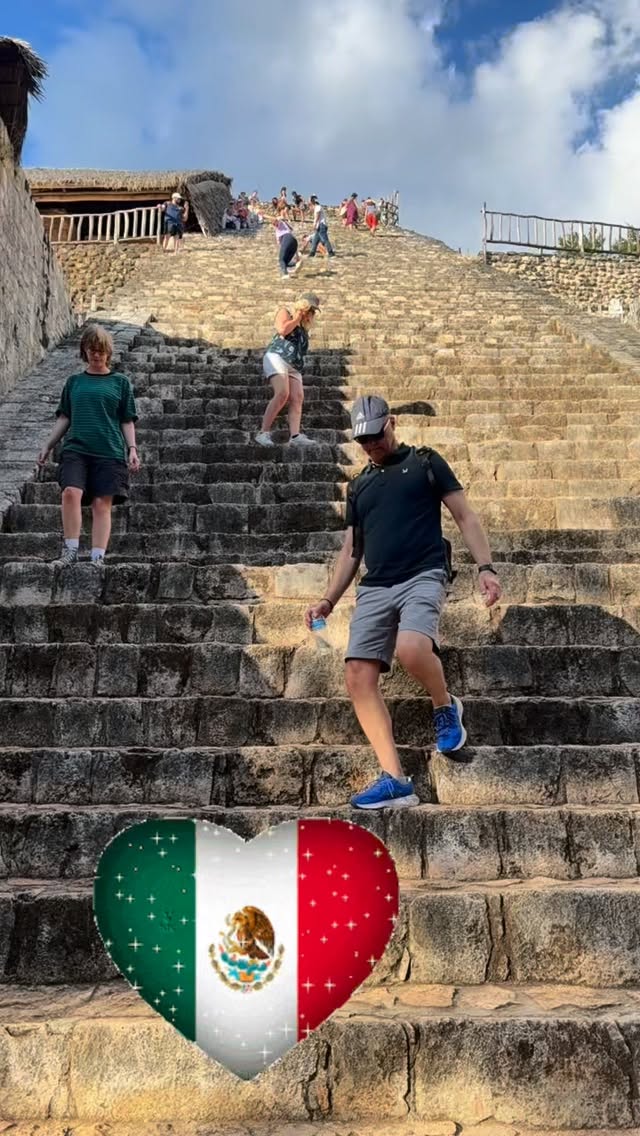 A Cambridge, Uk, family, are fascinated by ancient history form around the world and so sought out Senor Travek Bug to get to know Chichen Itza and Ek Balam, another nearby Mayan site, but one at which you can climb pyramids, entered rooms rooms and see pristinely preserved art in a style found nowhere else on the Mayan kingdoms. Wow! #mexico #cancun #privatetour #ekbalam #mayans