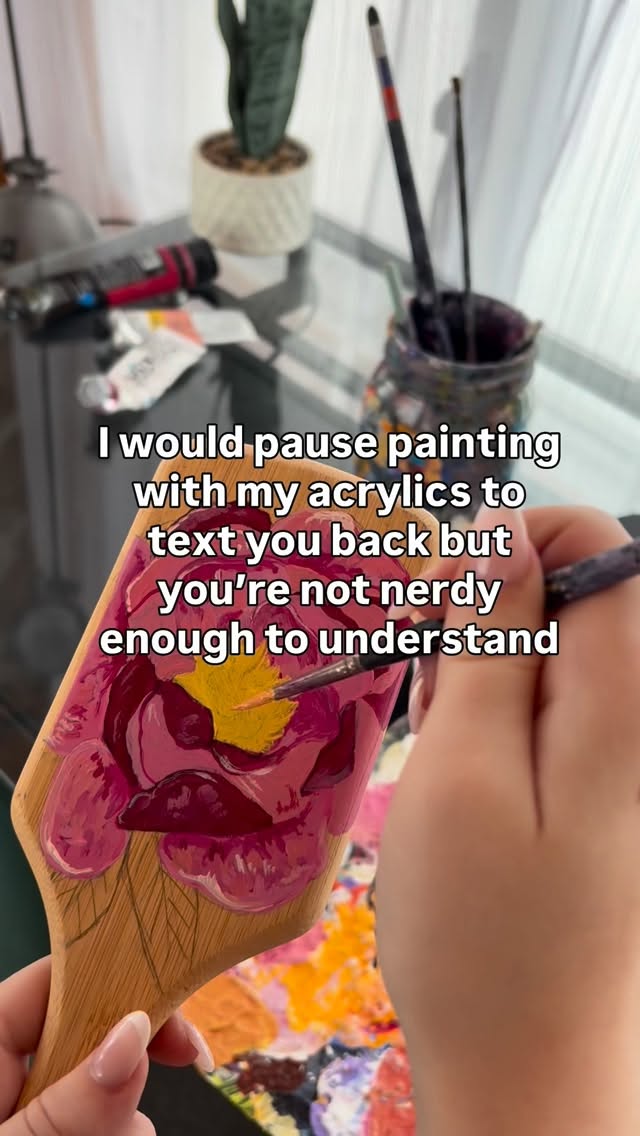 Acrylic artists know the struggle of the fast drying paint🥲🫶
CHECK OUR MY PRINT CLUB! Link in bio😊
Website, TikTok, YouTube, linked in bio🎨✨
-
#acrylicpainting #wildlifeart #artistofinstagram #yegartist #abstractart