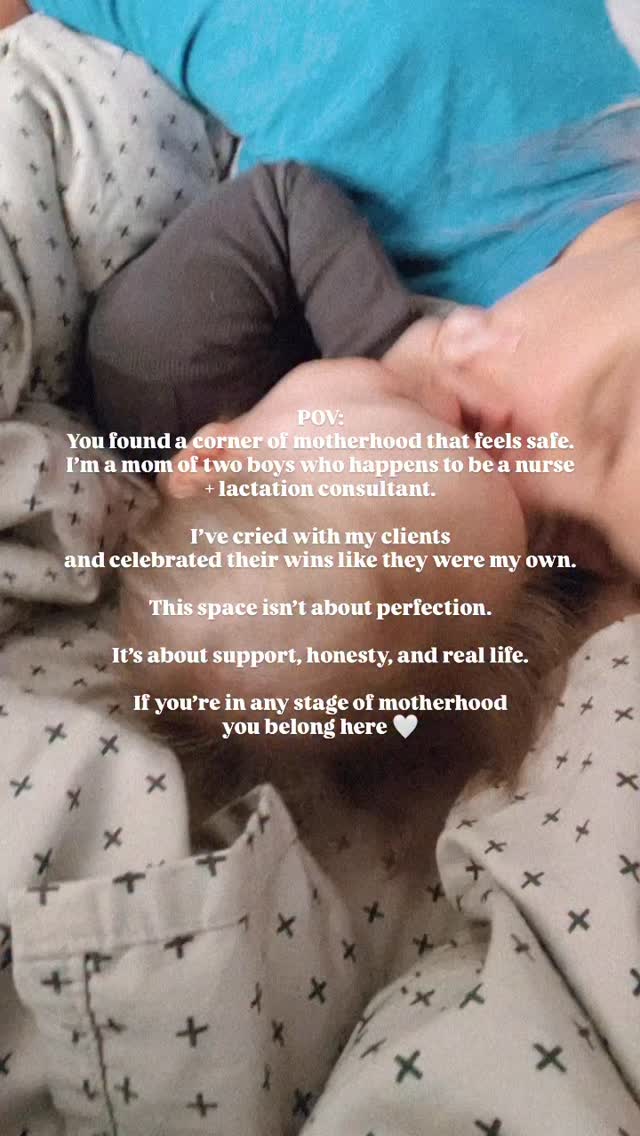 I’m not here to tell you you’re doing it wrong.
I’m here to remind you that you’re doing your best.
I’m a mom of two wild little boys, a nurse, and an IBCLC running a private practice — but before all of that, I’m just a mom navigating the same messy, beautiful, exhausting seasons you are.
On this page, you’ll find:
🤍 evidence-based support without judgment
🤍 honesty about feeding, postpartum, and motherhood
🤍 reassurance when social media feels too loud
🤍 a place to feel seen, loved, and heard
Whether you’re pregnant, newly postpartum, breastfeeding, bottle feeding, combo feeding, or just trying to survive the day — you’re welcome here.
If you’re looking for real support in any stage of motherhood, I’m so glad you found your way here 🤍
✨ Follow along if you want support that feels human, not perfect.
#momsoftwoboys #momlifeunfiltered #postpartumsupport
#lactationconsultant #ibclc #nursepreneur
#motherhoodcommunity #newmomlife #feedingwithoutjudgment
#youarenotalone