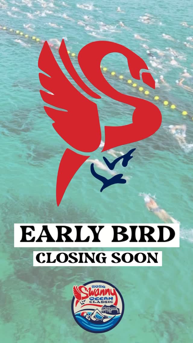 Get in before the entry price spreads its wings! Register by Jan 1 to secure the swim early bird rate of $45 (Run: $25 | SUP: $30)
Taking place on January 31, the swim is open to everyone - the course starts at Cottesloe Beach (Indiana Teahouse) and glides along the coast to our club’s home at Swanbourne Beach. This 2km swim event is all smooth sailing - with plenty of buoys and Swanny lifeguards in the water to keep you on track and feeling safe. If you’re not a swimmer, why not SUP the course, or run along the sand?
Link in bio for more details and to register.
All proceeds support the volunteer-run Swanbourne SLSC.
#swannyoceanclassic #swanbourne #ows #openwaterswimming #perthoceanswims