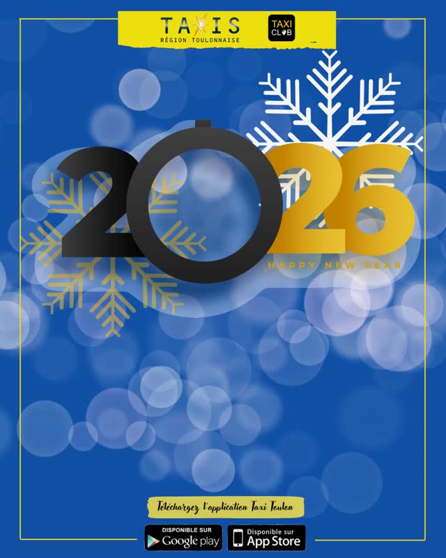 🚕🎉 Bonne année 2026 ! 🎉 Toute l’équipe des Taxis de la Région Toulonnaise vous adresse ses meilleurs vœux pour cette nouvelle année.
Que 2026 vous apporte réussite, sérénité et de beaux projets, personnels comme professionnels.
Votre confiance nous motive chaque jour à vous offrir un service fiable, disponible et attentif à vos besoins.
✨ Merci de continuer à voyager avec nous.
Les Taxis de la Région Toulonnaise 🚖💛
📲 Réservez dès maintenant votre course en nous appelant ou via l'application Taxi Club (disponible sur le PlayStore et l'Apple Store).
🚕 Taxis de la région Toulonnaise
📞 04 94 93 51 51
💻 www.taxi-toulon.com
#taxi #taxitoulon #taxivar #taxi83 #transport #toulon #villedetoulon #laseyne #lavalette #lagarde #lepradet #ollioules #tourisme #reserveruntaxi #taxidriver #taxivarois #taxiclub #2026