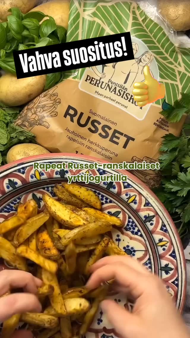 ❗️Vinkki!❗️ Vie ranskanperuna-ateria seuraavalle tasolle käyttämällä russet-perunaa! 🤩 #innovator #uutuus #perunauutuus #russetperuna #ranskanperunat #lohkoperunat #diy
